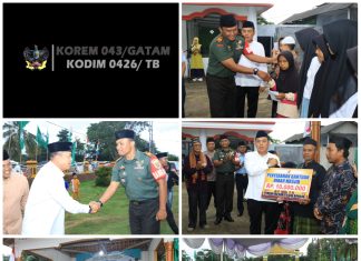 Danramil 426-02 Menggala, Mengikuti Safari Ramadhan Bersama Forkopimda Tulang Bawang