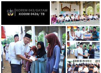 Dandim 0426/TB Dampingi Wakil Bupati Tuba, Dalam Safari Ramadhan Di Pondok Pesantren Ruodhatul Hidayah