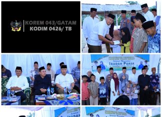 Dandim 0426/TB, Menghadiri Ramah Tamah Dan Buka Puasa Bersama Forkopimda Tulang Bawang