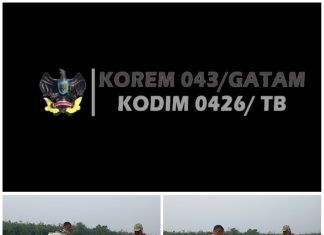 Babinsa Koramil 426-05 PA, Terjun Langsung Bantu Menyemprot Hama Singkong