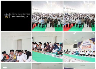 Dandim 0426/TB, Hadiri Acara Buka Puasa Bersama Bupati Dan Wakil Bupati Kabupaten Mesuji
