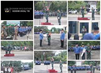 Dandim 0426/TB Menjadi Irup Upacara 17-an Di Pemda Tuba