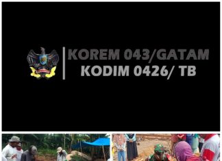 Wujudkan Kebersamaan Babinsa 426-02 Menggala, Bantu Bangun Pondasi Rumah Warga