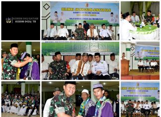 Dandim 0426 TB, Hadiri Pelepasan Calon Jama’ah Haji Kab. Tuba TA.1446 H/2025 M