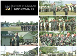 Danramil 426-03 Rawajitu, Bacakan Amanat KASAD Di Hari Senin, Dalam Upacara 17 San