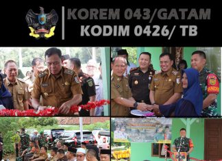 Dandim 0426 TB Bersama Baznas Serahkan Kunci Rumah Hasil Program Bedah RTLH