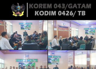 Dandim 0426/TB Sambut Hangat Audiensi KPU Tulang Bawang