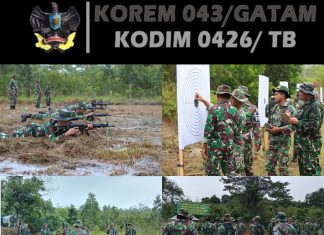 Asah Kemampuan Prajurit, Kodim 0426/TB Gelar Latbak Jatri Semester I TA 2025