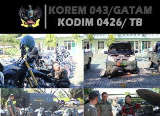 Tim Denpal II/3 Bandar Lampung Terjun Langsung ke Kodim 0426 Tulang Bawang, Lakukan Cek dan Pemeliharaan Randis