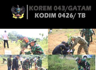 Tanam Pohon Warnai Pembukaan TMMD ke-125, Komitmen Hijaukan Lingkungan di Tulang Bawang
