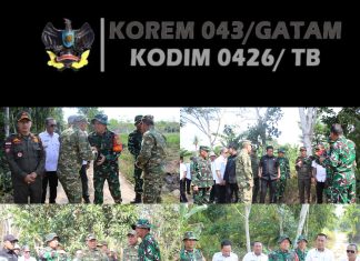 Usai Upacara Pembukaan, Bupati Tulang Bawang dan Dandim 0426/TB Tinjau Lokasi Kegiatan TMMD ke-125