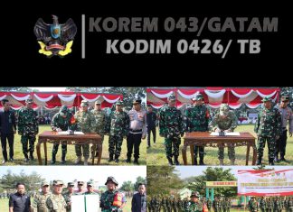 Bupati Tulang Bawang dan Dandim 0426/TB Teken Naskah TMMD ke-125 TA 2025, Tanda Resmi Dimulainya Program Pembangunan Terpadu