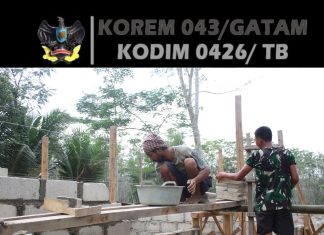Pemasangan Bata Rumah RTLH Sasaran 4 Terus Berlanjut di Kampung Sumber Makmur