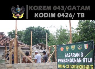 Progres Pembangunan RTLH Sasaran 3 di Kampung Agung Dalam, Pemasangan Bata Terus Dilanjutkan