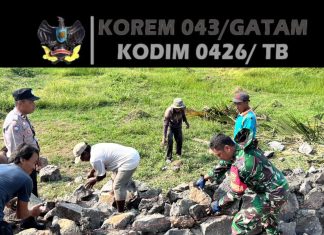 TMMD Jaga Kemanunggalan Lewat Gotong Royong dan Kebersamaan