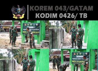Dansatgas TMMD ke-125 Kodim 0426/Tulang Bawang Tinjau Titik Air Bersih di Kampung Moris Jaya