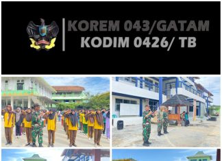 Babinsa Koramil 426-04 BA, Laksanakan Pembinaan Mental, Karakter, dan PBB di SMK Al Iman