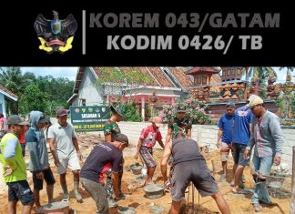 Progres Titik Air Bersih TMMD ke-125: Satgas Mulai Cor Kaki-Kaki Tandon Air di Sasaran 5
