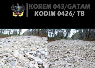 Peningkatan Jalan TMMD ke-125 di Kampung Moris Jaya Masuki Tahap Perataan Batu Subbase
