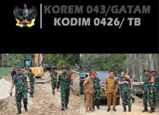 Tim Wasev TMMD ke-125 Tinjau Langsung Pengerasan Jalan Penghubung Moris Jaya Agung Dalam