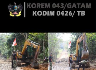 TMMD ke-125 Kodim 0426/TB : Satgas Bangun Drainase Sepanjang 1.300 Meter di Kampung Moris Jaya