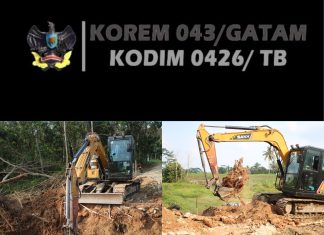 Satgas TMMD 125 Kodim Tulang Bawang Bongkar Jembatan Lama di Kampung Moris Jaya untuk Bangun Akses Lebih Layak