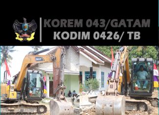 Satgas TMMD 125 Kodim 0426/TB Bongkar Jembatan Plat Decker di Kampung Moris Jaya
