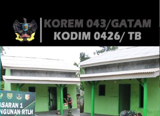 RTLH Sasaran 1 TMMD ke-125 di Kampung Moris Jaya Capai 85 Persen, Tiang Teras Mulai Dicat