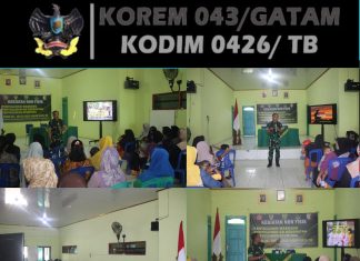 Satgas TMMD ke-125 Kodim 0426/Tulang Bawang Gelar Penyuluhan Wawasan Kebangsaan di Kampung Moris Jaya