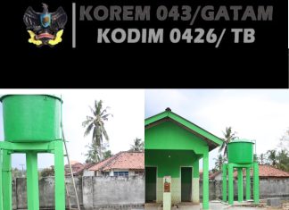 TMMD ke-125 Kodim 0426/Tulang Bawang Tuntaskan Pembangunan Sumber Air Bersih di Sasaran 1 Kampung Moris Jaya