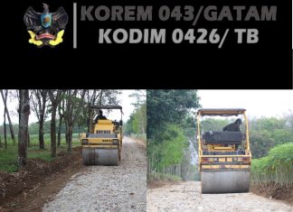 Perataan Jalan Batu Subbase TMMD ke-125 Moris Jaya Permudah Akses dan Tingkatkan Ekonomi Warga