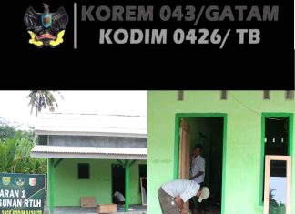 RTLH TMMD ke-125 di Kampung Moris Jaya Sasar Pemasangan Pintu Rumah Warga