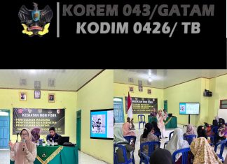 Satgas TMMD ke-125 Kodim Tulang Bawang Gelar Penyuluhan Stunting di Kampung Moris Jaya