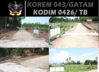 Sasaran 2 TMMD 125 Kodim 0426/Tulang Bawang, Jembatan Penghubung Rampung 100 Persen