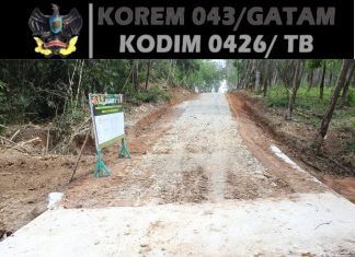 Jelang Penutupan TMMD ke-125, Kodim 0426/Tulang Bawang Tuntaskan Pembangunan Jembatan dan Gorong-Gorong