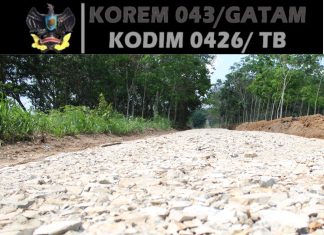 Warga Nikmati Jalan Baru Hasil TMMD 125 Kodim 0426, Akses Banjar Agung–Agung Dalam Kini Lancar