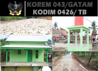 Seluruh Sasaran Fisik TMMD 125 Kodim 0426 di Tulang Bawang Rampung 100 Persen