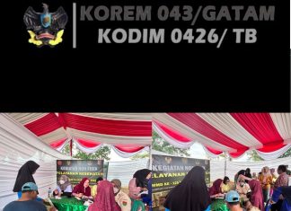 TMMD 125 Kodim 0426/Tulang Bawang Hadirkan Pelayanan Kesehatan Gratis bagi Warga