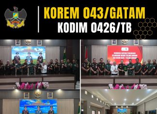 Sinergi TNI dan Kejaksaan, Kodim 0426/Tulang Bawang Gelar Koordinasi PAM Bersama Kejari Tuba dan Mesuji