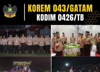 Dandim 0426/TB Hadiri Malam Ramah Tamah Janji Hari Pramuka Ke-64