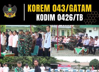 Dandim 0426 TB, Hadiri Penyerahan Alsintan Kementrian Pertanian Republik Indonesia Melalui Pemerintah Kabupaten Tuba