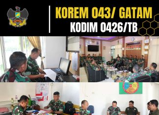 Menjelang Sertijab Dandim, Tim Verifikasi Korem 043/Gatam Kunjungi Kodim 0426/Tulang Bawang