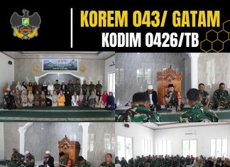 Sambut HUT TNI ke-80, Kodim 0426 TB, Gelar Doa Bersama, Pererat Kebersamaan