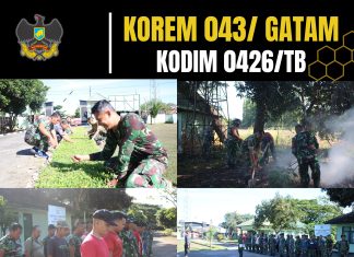 *Kodim 0426 TB, Gelar Pembersihan Pangkalan Sambut HUT TNI ke-80*