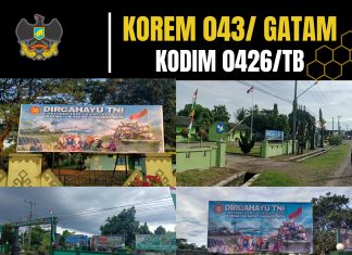 *Sambut HUT TNI ke-80, Kodim 0426 TB, Pasang Umbul-Umbul dan Banner di Seluruh Jajaran*