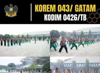 Tiga Pelatih Pencak Silat Militer Kodim 0426 TB Tingkatkan Profesionalisme Prajurit
