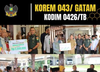 Letkol Syurya Dharma, Dandim 0426/TB, Hadiri Penyerahan Bantuan Bedah Rumah dan Ternak Kambing untuk Pemberdayaan Ekonomi Warga
