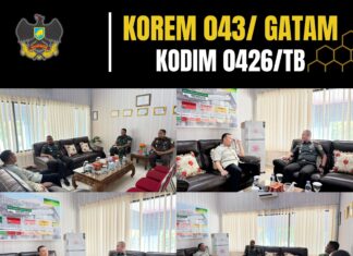 Letkol Syurya Dharma Dandim 0426 TB, Laksanakan Audiensi Dengan Kajari Tulang Bawang