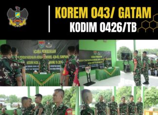 Letkol Inf Syurya Dharma, Dandim 0426 TB, Resmi Membuka Pelaksanaan Kegiatan Pemberdayaan Koramil Model Di Kabupaten Mesuji