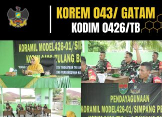 Dinas Pariwisata Kab. Mesuji Berikan Materi Kearifan Lokal di Kegiatan Koramil Model Kodim 0426 TB